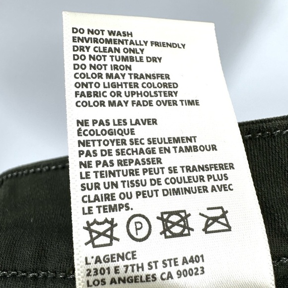 L'Agence Margot Coated Jeans Womens 28 High Rise Stretch Luxury Capsule Comfy - Picture 7 of 11